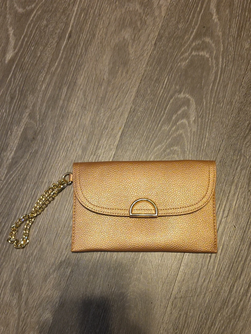 Rose Gold And Gold Metallic Clutch! Nwots. Gorgeous